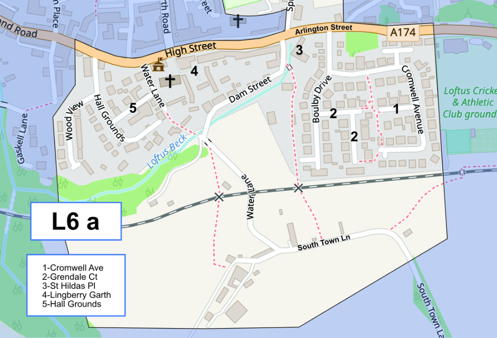 territory map for Loftus UK