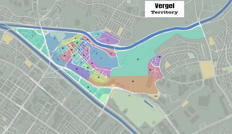 MAP OF VERGEL MEXICO CONGREGATION